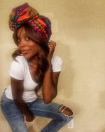 Load image into Gallery viewer, KENTE STARBURST - HEADWRAP
