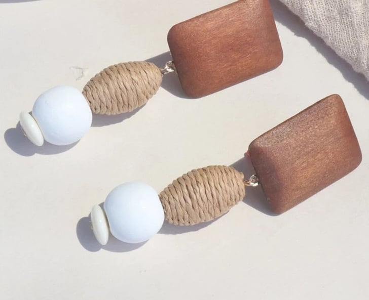 WOOD & RATTAN - EARRINGS